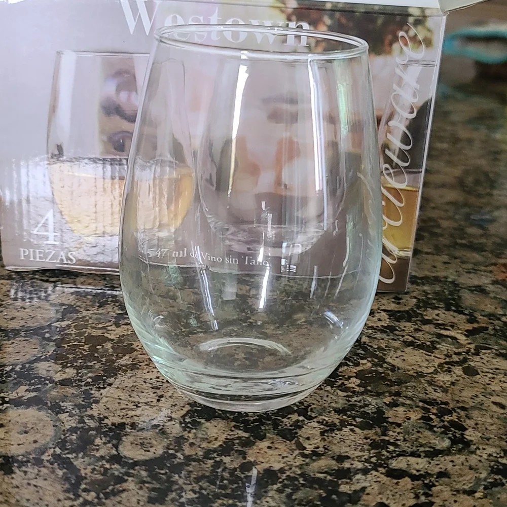 Western stemless wine glasses - Picture 3 of 4